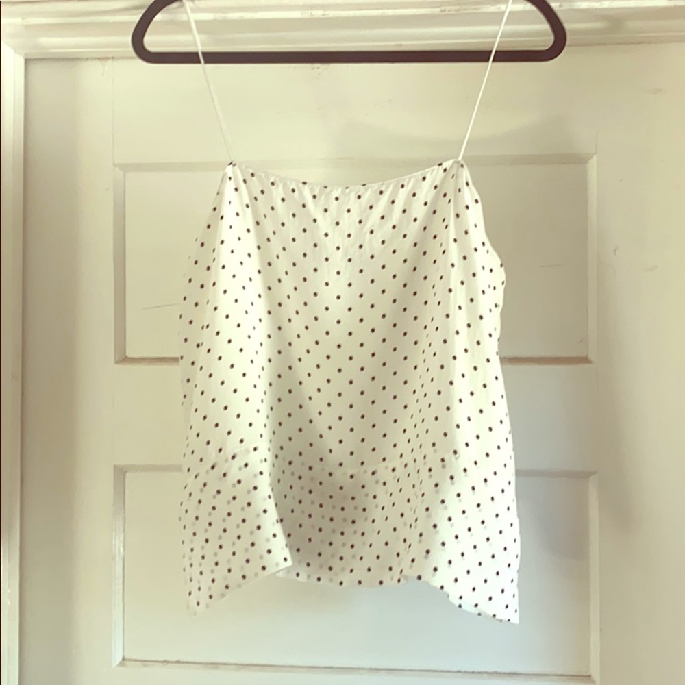 Everlane polka dot silk cami sz 10